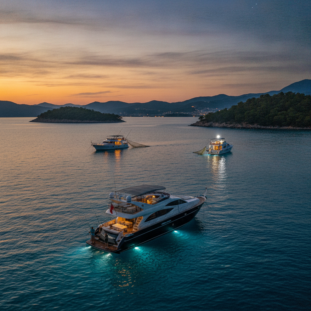 Fethiye Körfezi'nde Gece Balıkçılığı Yapılabilecek En Verimli 3 Mevki