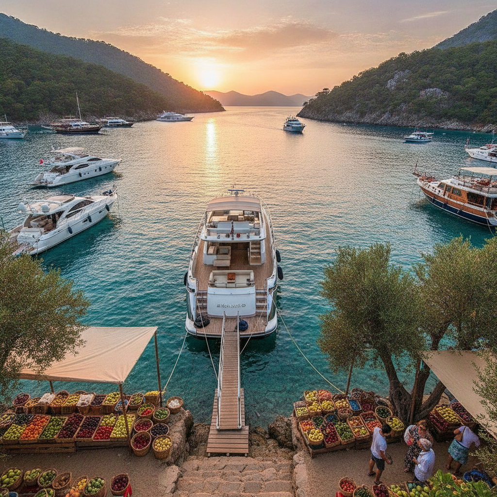 5 Best Organic Village Markets Accessible by Boat Around Fethiye