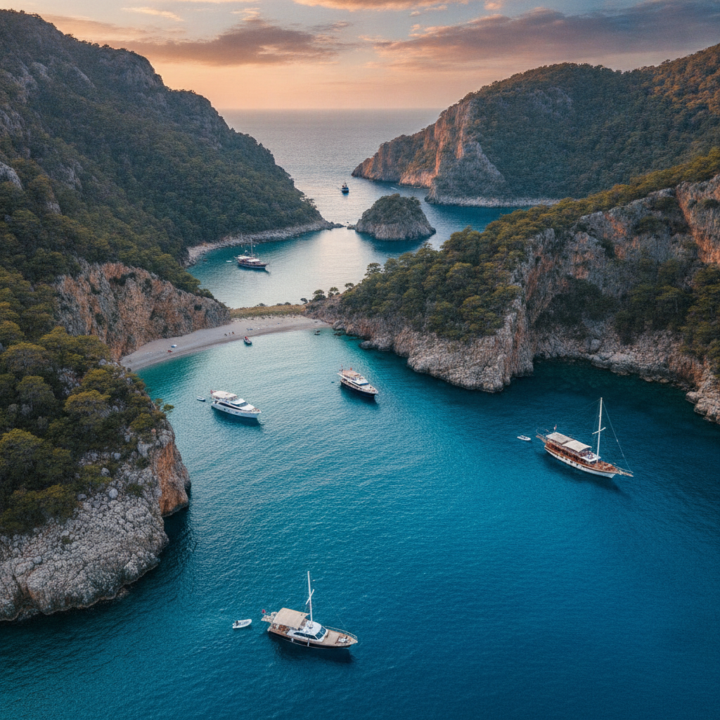 5 Narrow Bays Between Fethiye and Ölüdeniz Accessible Only by Small Boats