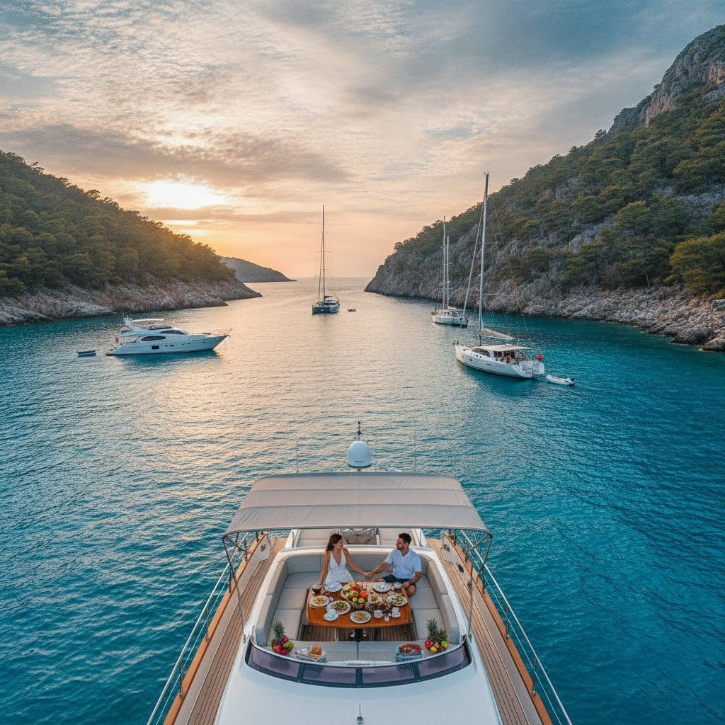 5 Secret Breakfast Spots for Honeymooners Renting a Boat in Fethiye