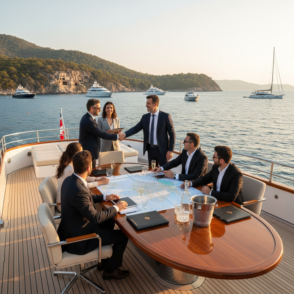 Business Meetings and VIP Negotiations on Board