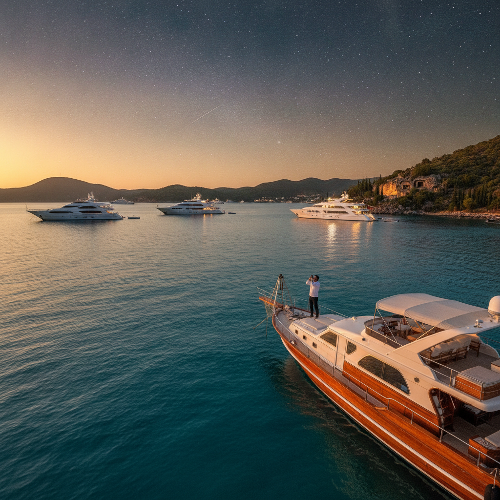 Celestial Navigation on a Blue Cruise: Navigating by the Stars