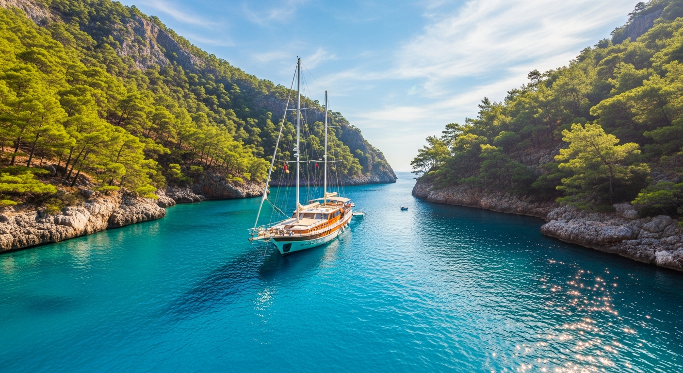 Changing Your Route Based on Wind Direction When Renting a Sailboat in Fethiye