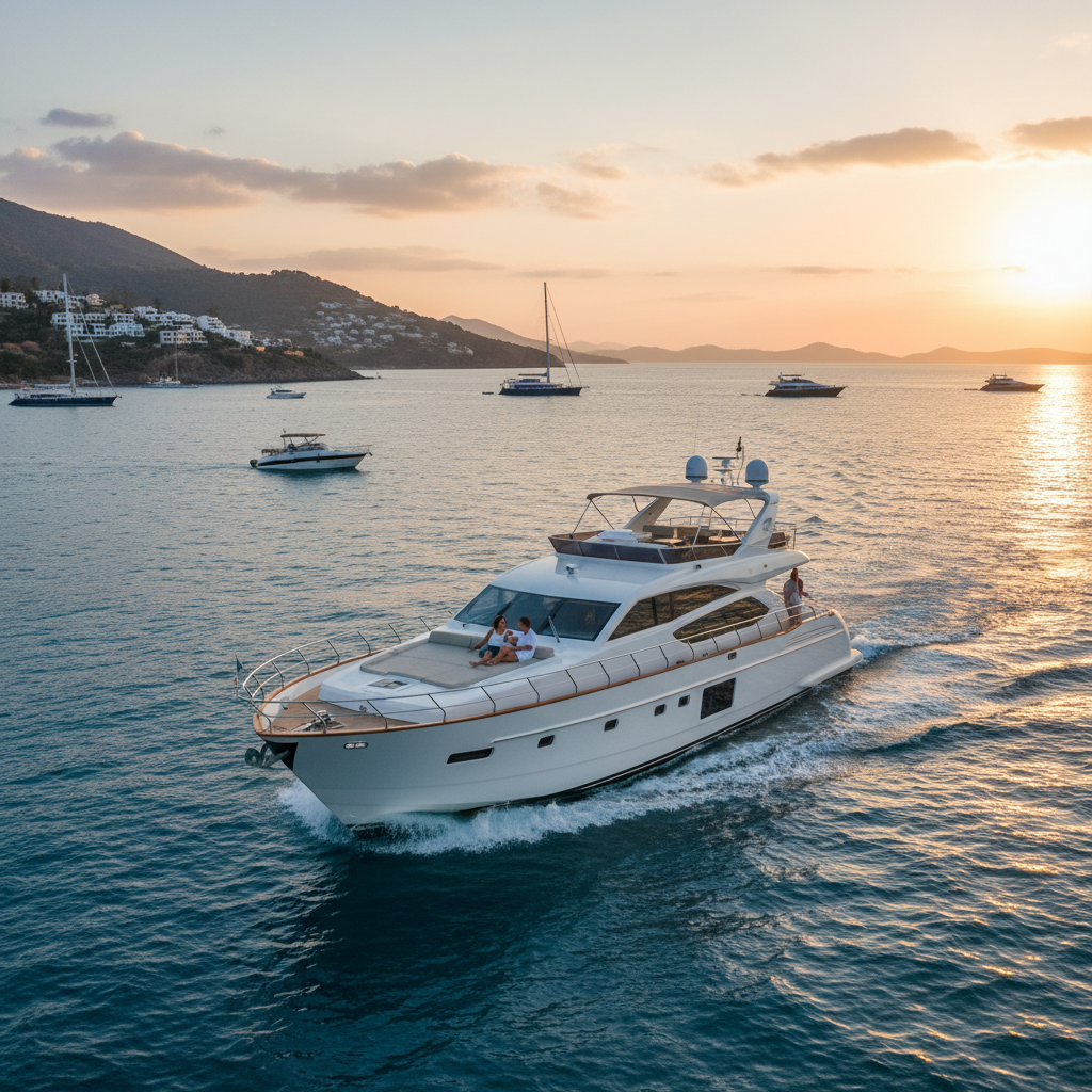 Day Trip Motor Yacht Charter Procedures from Fethiye to Rhodes