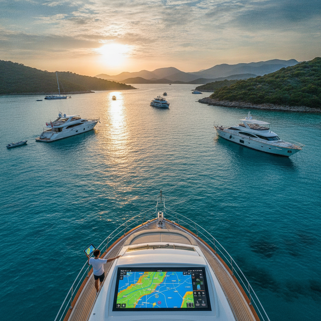Digital Mapping in Göcek Bays: The Most Accurate Depth Measurement Apps