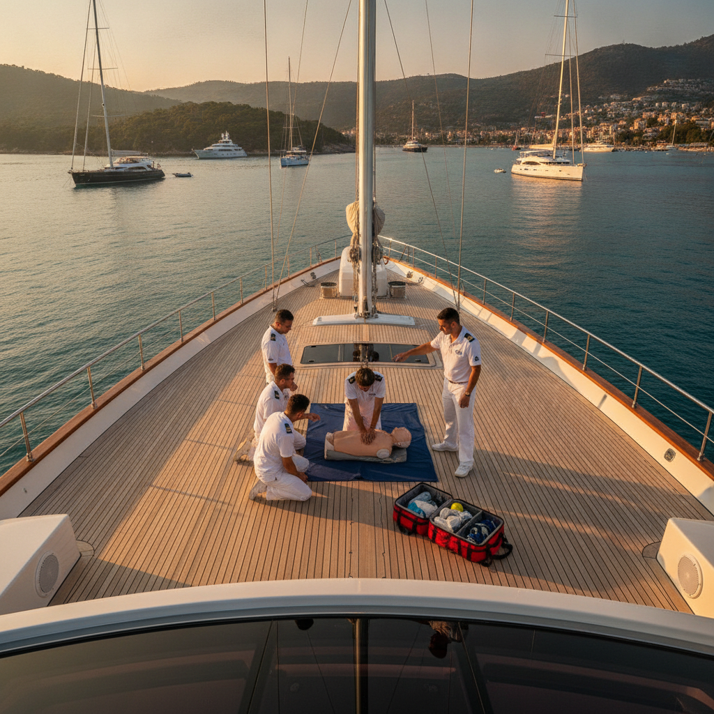 Emergency Management During a Blue Cruise: Basic Life Support Training on Board