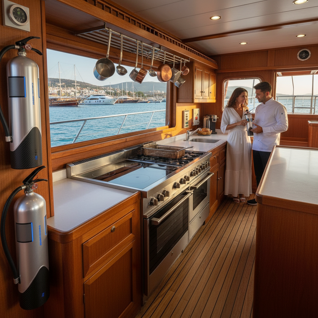 Fire Safety in Gulet Kitchens: 2026 Next-Generation Extinguishers