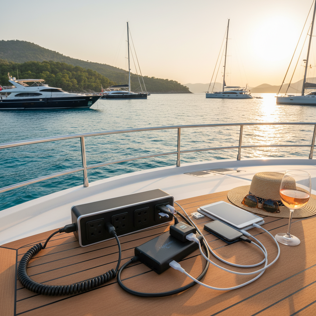 Guide to Charging Electronic Devices on a Boat Holiday (12V/220V)