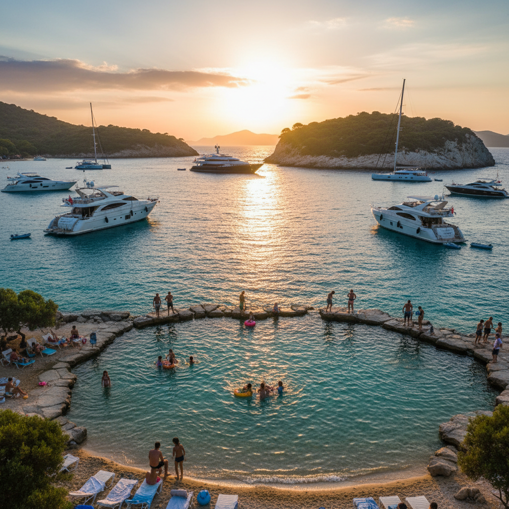 Kaşık Island: A Children's Favorite with Its Natural Shallow Pool