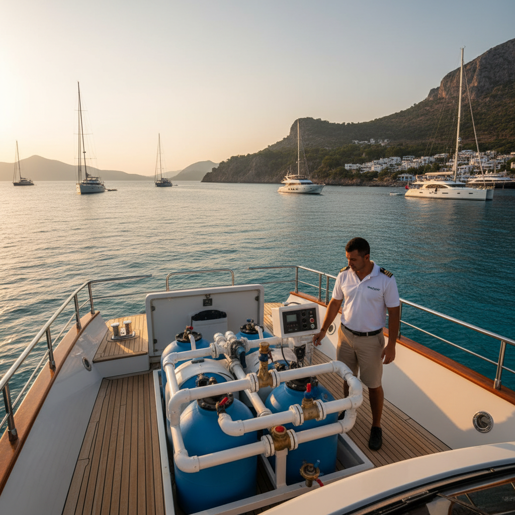 Managing Fresh and Waste Water Tanks on a Boat