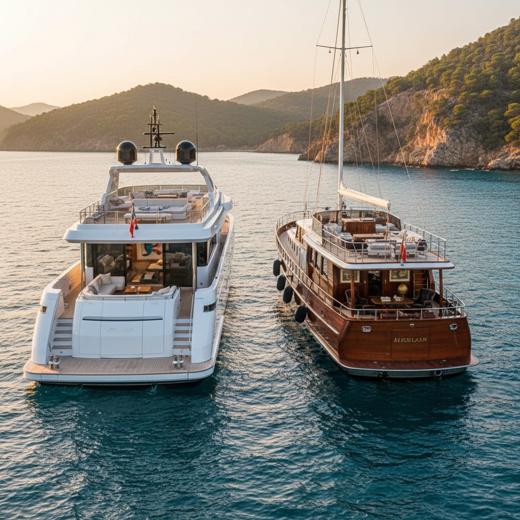 Modern" and "Classic" Trends in Yacht Interior Design