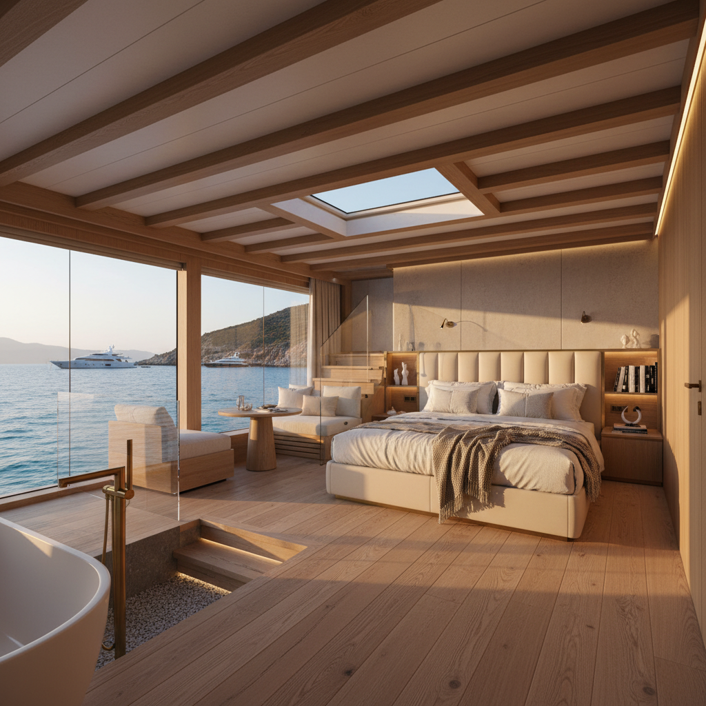 Modern Interior Design in Gulets: Loft-Style Cabins and Details