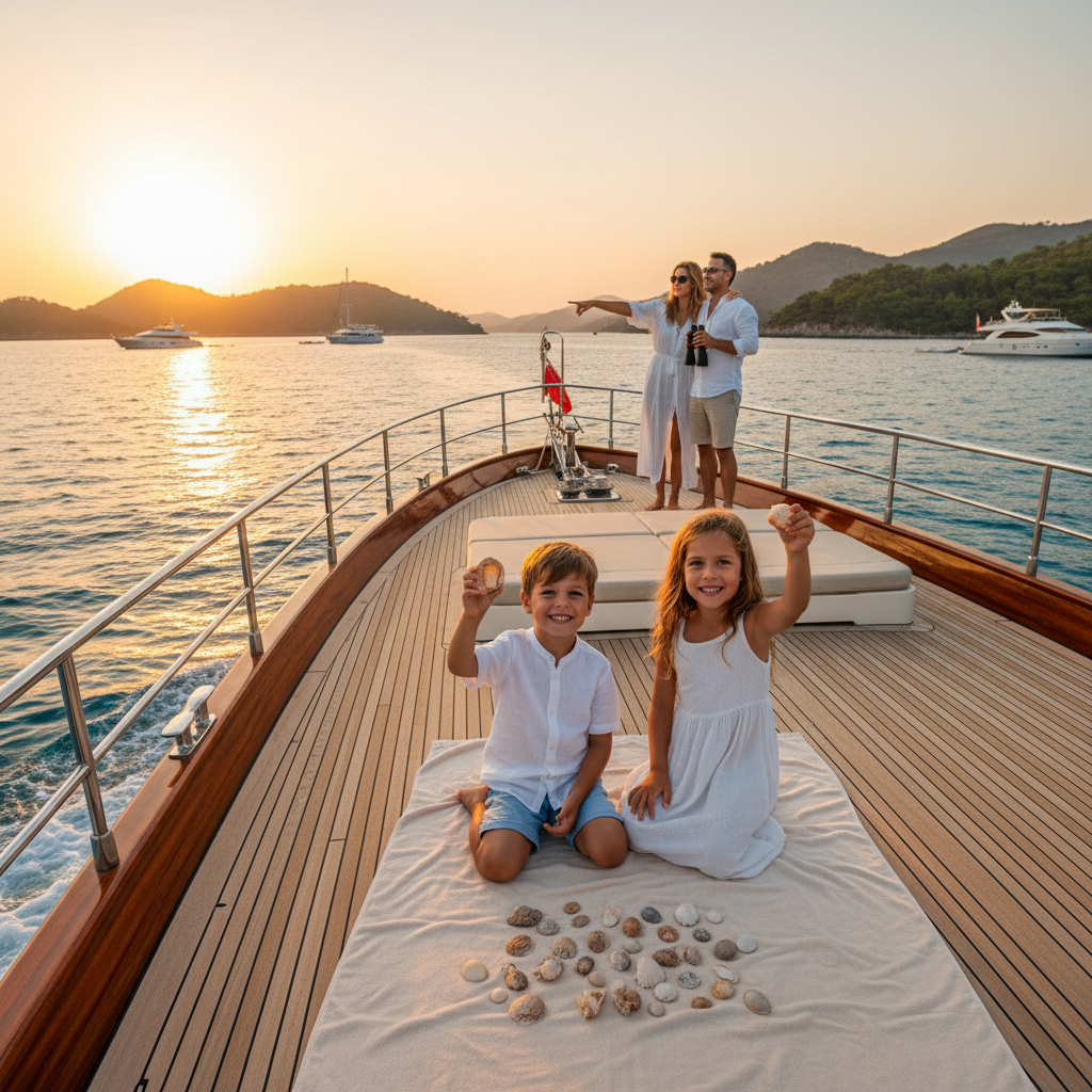 Seashell Collecting and Nature Awareness for Kids on a Blue Cruise