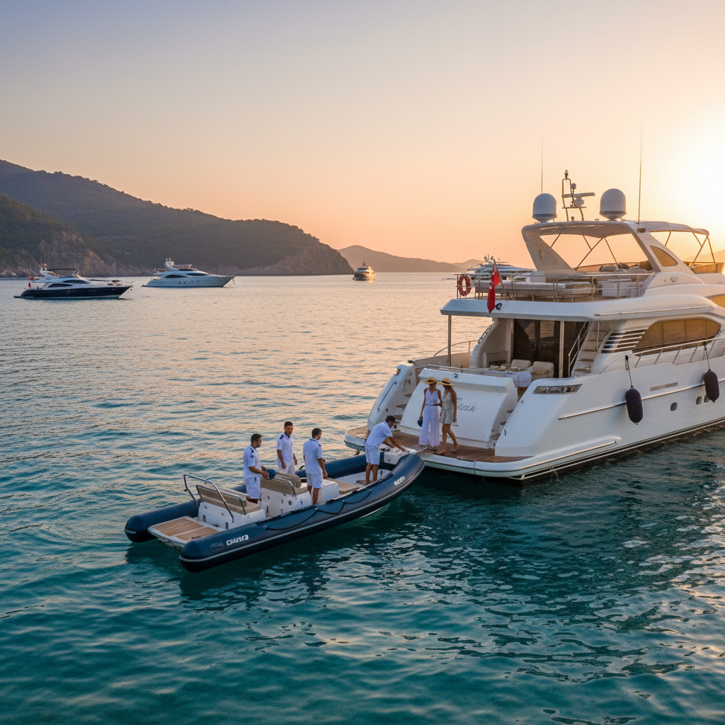Service Boat (Zodiac) Usage and Safety on a Blue Cruise