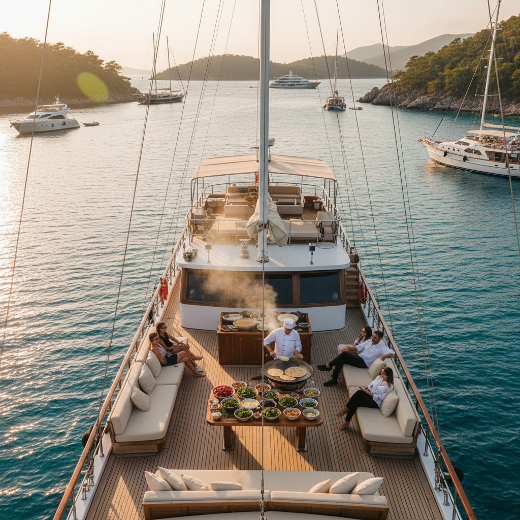 The "Gözleme Boat" Experience in the Bays of Göcek