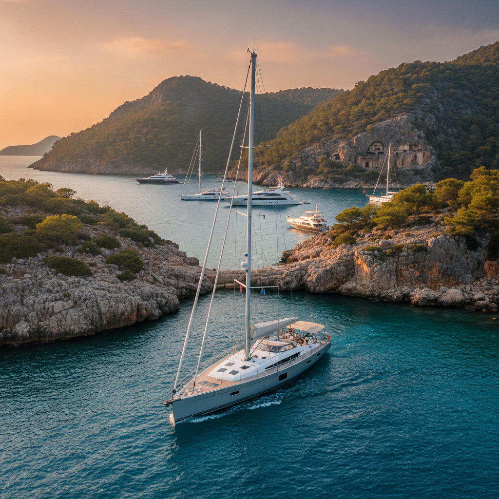 Tips for Maneuvering a Sailboat in Tight Spaces in Göcek Bays