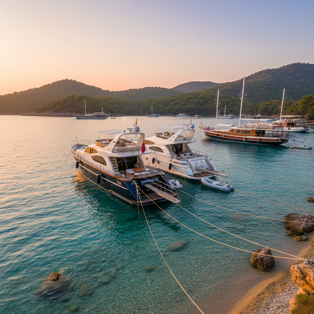 What Does "Baştan Kara" (Stern-to-Shore) Mooring Mean on a Blue Cruise?
