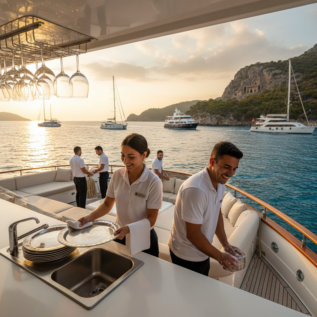 Who is Responsible for Cleaning and Dishwashing on a Boat?