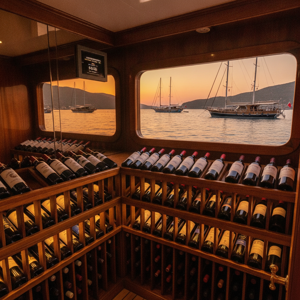 Wine Cellar Organization on Luxury Gulets: Optimal Temperature and Storage Conditions