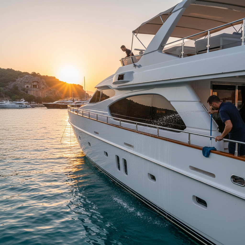 Yacht Cleaning After a Boat Holiday: How to Remove Salt Stains