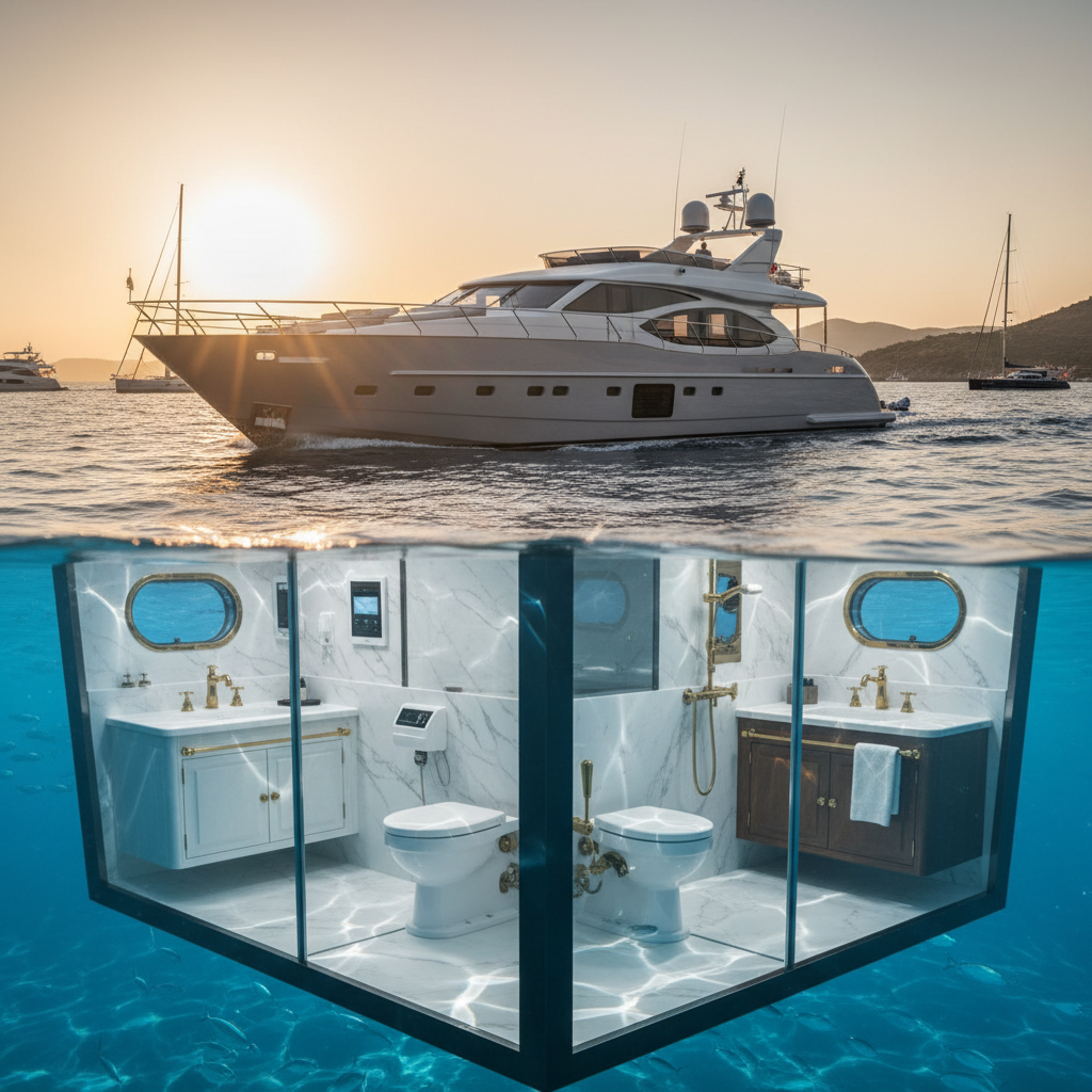 Yacht Toilet and Bathroom Systems: Electric vs. Manual