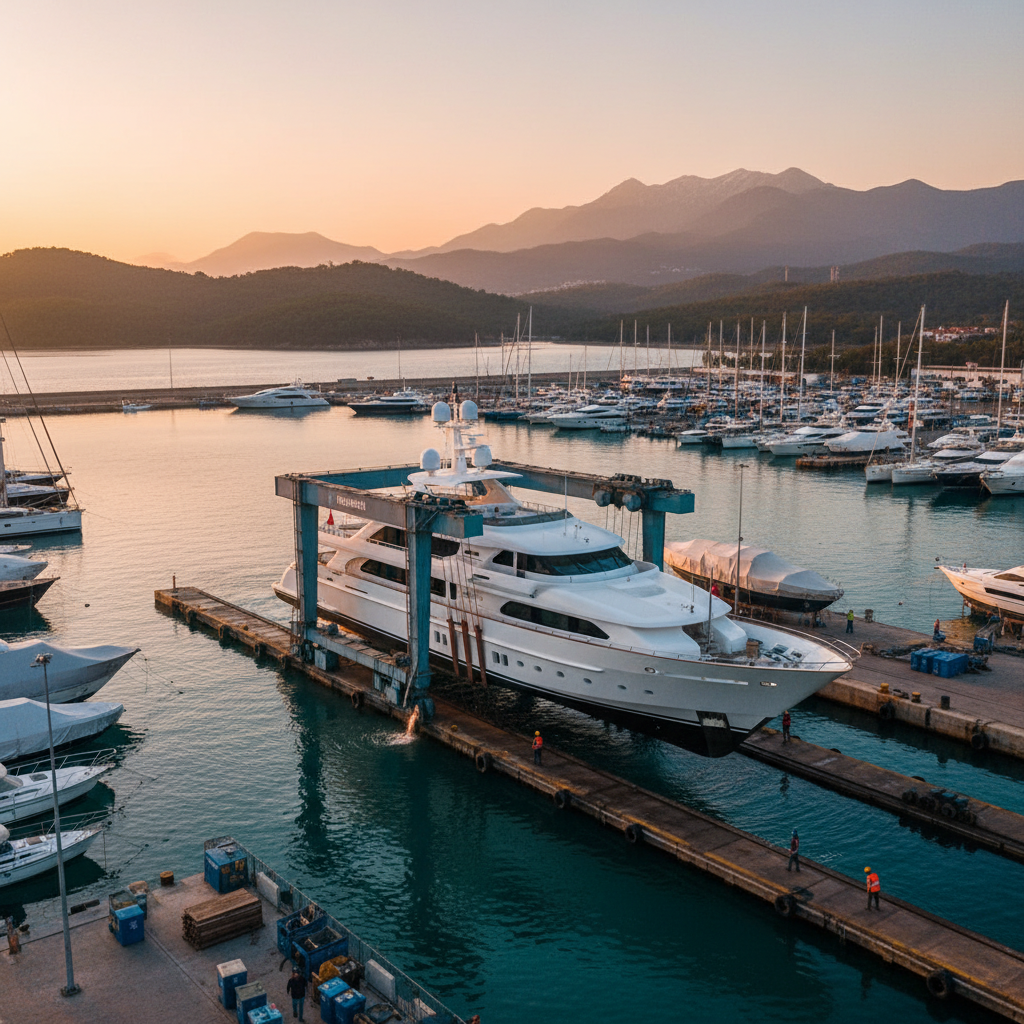 Yacht Winterization Preparations: The Haul-out Process in Fethiye Marinas
